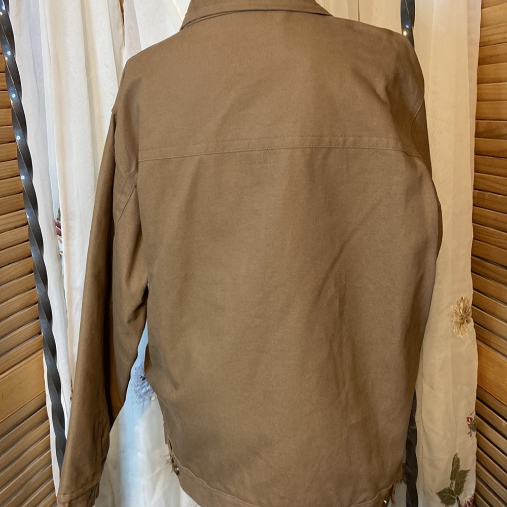 Burk’s Bay NRA flannel lined jacket. Brown Size XL - Picture 3 of 8